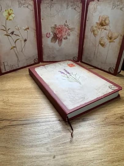 Блокнот в стилях Retro, Travel, Flowers, Love, Nature — NANOART-25ARK-ФУКСИЯ