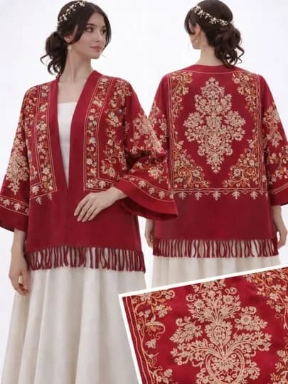 Женский кардиган, с вышивкой, в национальном стиле — SMBSHOP-KARDIGAN-ВИШН-Ovesize