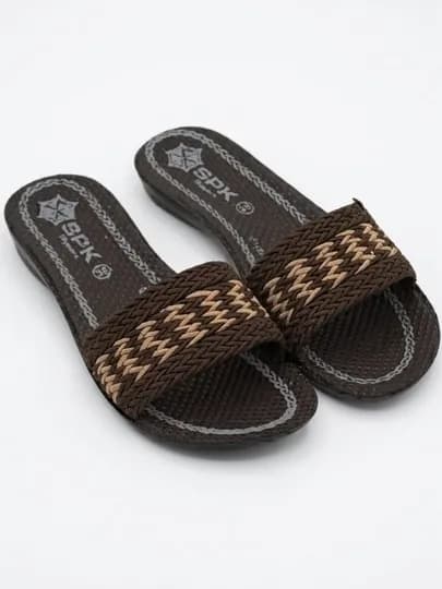 Женские удобные и стильные шлепанцы — JVSHOP-GIFTSLP-КОРИЧН-37