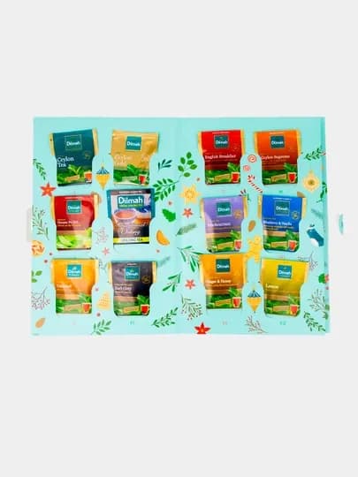 Подарочный набор чайных пакетиков Dilmah Advent Calendar Gift Pack, 20×2г + 4×1.5г, 46г — LIBERTE-AD1