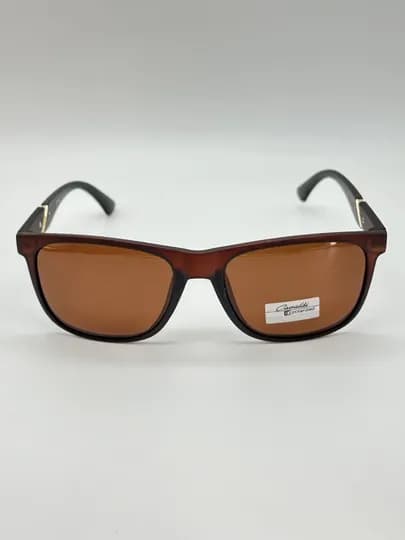 Очки солнцезащитные, мужские Enrique Cavaldi Polarized + чехол — EYEREST-CAVALDI-КОРИЧН