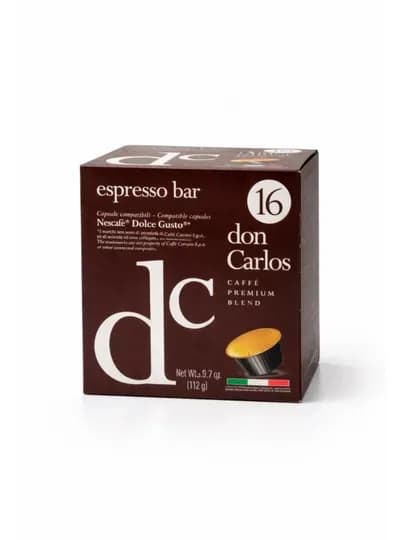 Кофе в капсулах Don Carlos Espresso Bar, 16 шт — TCFSHOP-ДОНКАРЛОСESPRESSO