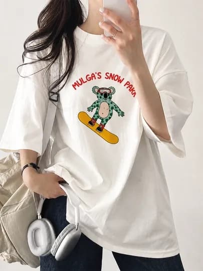 Женская футболка — MEWEAR2-MELANO100PAXTA-ГОЛУБ-Freesize-XL2XL