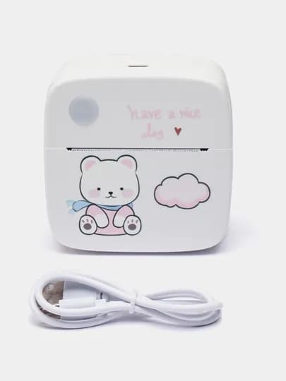 Детский беспроводной мини термопринтер для телефона, с Bluetooth — NBOLT-PRINTER-КОНФЕТН