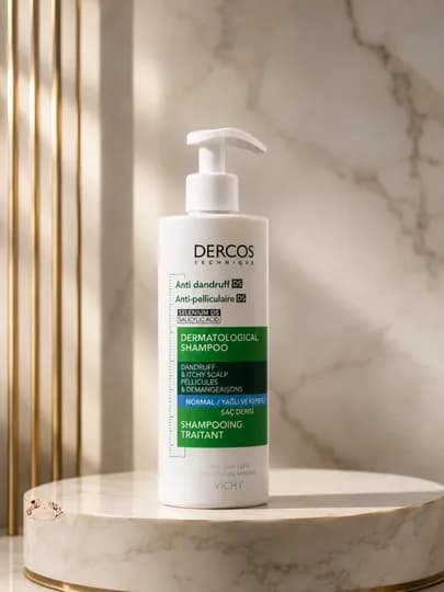 Против перхоти и зуда для жирной кожи головы, шампунь Vichy Dercos — BEAHOUS-SHAMPUNANTIDANDRUFF