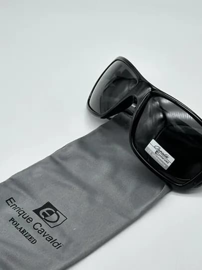 Солнцезащитные очки мужские, мужские Enrique Cavaldi Polarized + чехол — EYEREST-CAVALDK-ТЕМНКОР