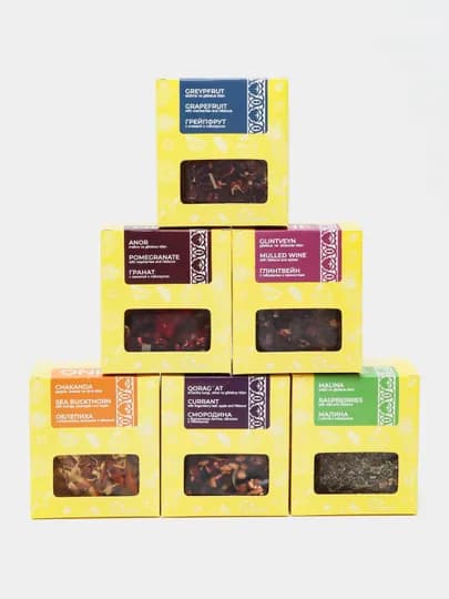 Fruteabar ONE Fruit & berry tea collection. Набор из 6 видов чайных купажей, 240г — FRUTEA-P0E59A3