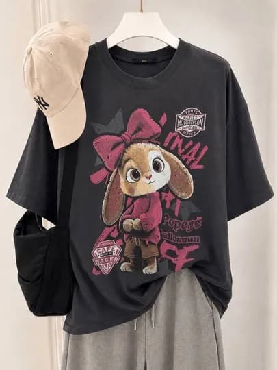Футболки для женщин — MYLOOK-ФУТБОЛКАЛАРП-ЧЕРНСТЕ-Freesize