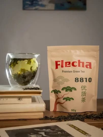 Китайский зеленый чай Flecha Premium 8810, крупнолистовой, 90 г — FLECHA-FLC8810