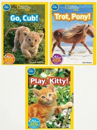 National Geographic Kids: Набор 30шт, 3шт или 1шт по выбору — USATOYS-PREREADER-ОЛИВК