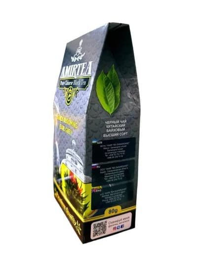 Амир Чай черный Китай В/С Black Blooming Earl Grey 80 гр — АМИРТЕА-651632