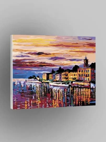 Картина, рисование по номерам ARTERY "Море", раскраска на холсте, 40 * 50 см — ARTERY-FBS8-БИРЮЗ