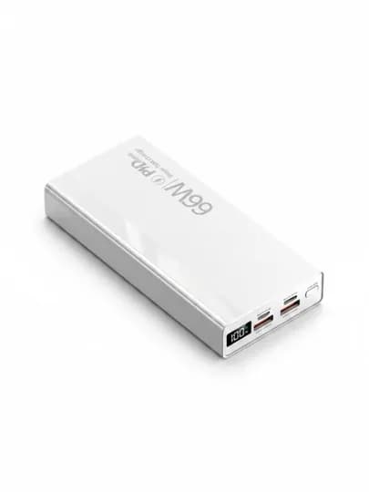 Внешний аккумулятор Power Bank, 10000, 20000, повербанк для iphone, android 3 в 1 — GADJETY-66WPOWER-БЕЛЫЙ-20000