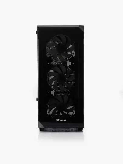 Корпус для компьютера, игровой кейс, с RGB 7 вентиляторами, боковая панель, ATX корпус — BAZUZ-KORPUSKOMP-УГОЛЬН