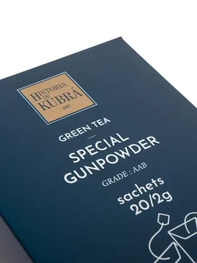 Зеленый чай "Special Gunpowder", 20 пакетиков, 40 г — KUBRA-GUNPAKE