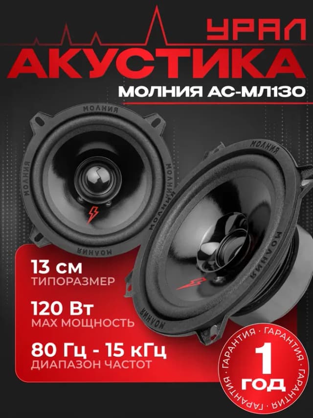 Колонки в машину Молния АС-МЛ130