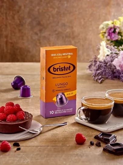 Кофе в капсулах Bristot Lungo Americano, 10 шт 55г — BRISTOT-LUNGO
