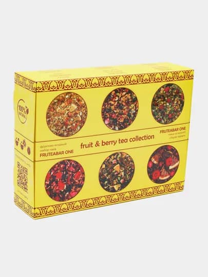 Fruteabar ONE Fruit & berry tea collection. Набор из 6 видов чайных купажей, 240г — FRUTEA-P0E59A3