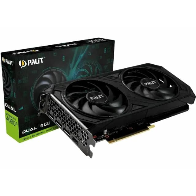Videokarta Palit - 8GB GeForce RTX4060Ti DUAL GDDR6X 128bit 3-DP HDMI