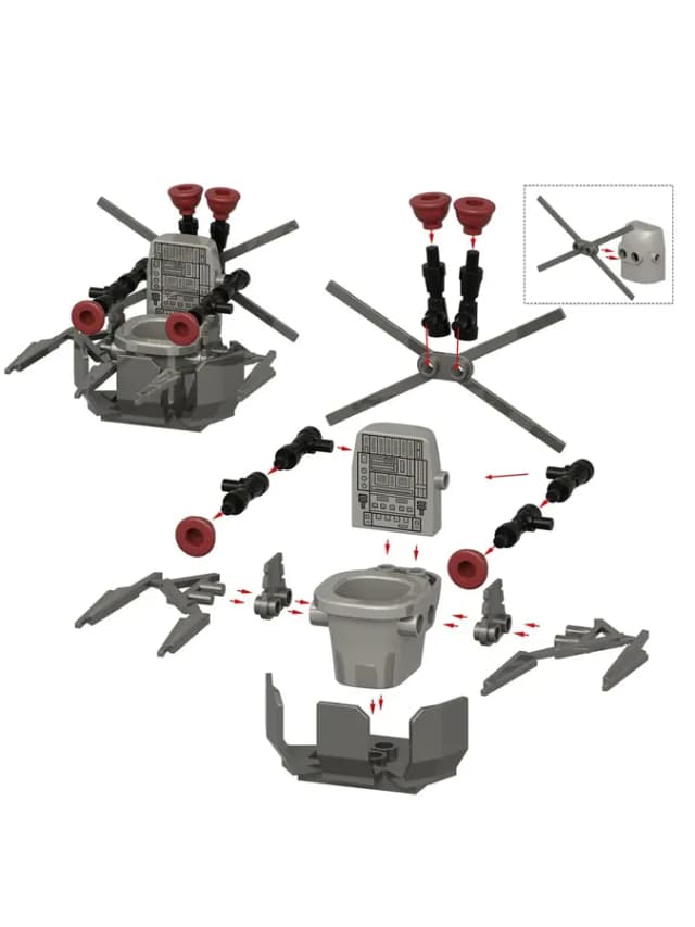 Skibidi Toilets Глюк мобиль - конструктор из 16 детали