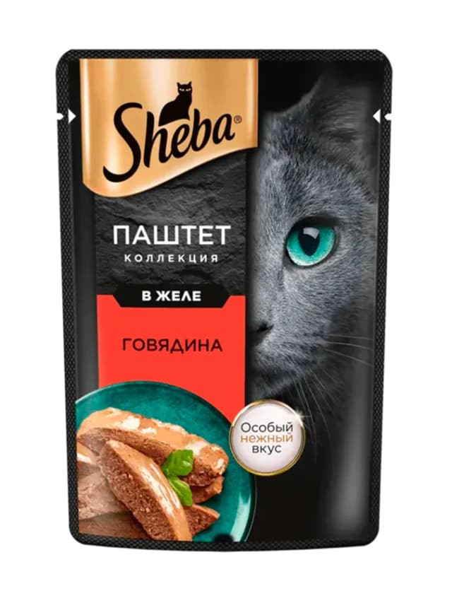 Влажный корм Sheba говядина, 5 шт