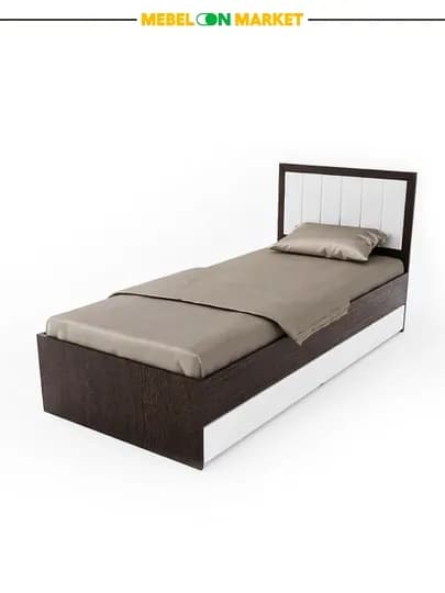 Кровать Ника Mebelonmarket 90×203×95 см, выдвижные ящики, с поролоном , односпальная — MEBELO1-NIKA
