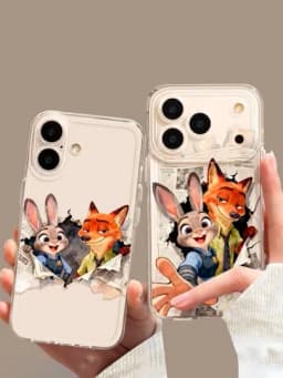 Чехол для iPhone, Zootopia, минимальный дизайн, устойчивый к ударам, тонкий — 5356262-CHEXOL5-БЕЛЫЙ-15pm