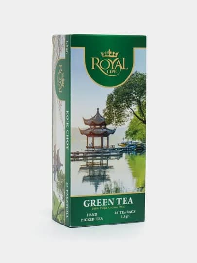Чай зеленый Royal Life Green, 25 пакетиков, 50 г — ROYALT-P0D6B95