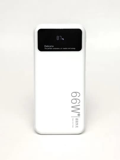 Внешний аккумулятор Power Bank, 10000, 20000, 30000, повербанк для iphone android 4в1 — ENERGER-POWER2-БЕЛЫЙ-30000