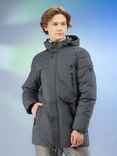 Зимние горные куртки мужские L - 4XL — DENIM-KURTK3178-СЕРЫЙ-XL