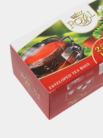 Чай Royal Life Strawberry Tea, 30 пакетиков — ROYALT-P0D6BA6