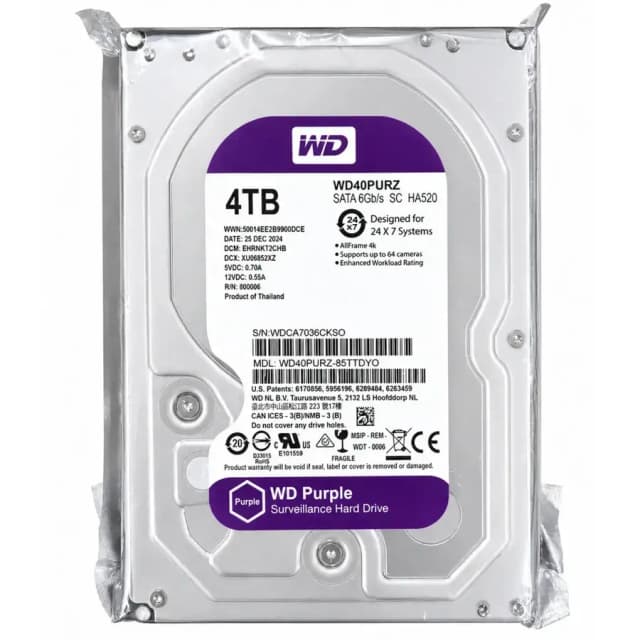 Qattiq disk Hikvision DS WD40PURX-78 (Original) HDD-4tb