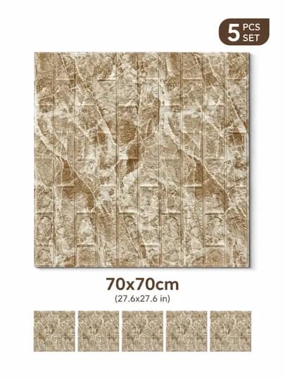 Настенная наклейка ПВХ 70x70 см, легкая установка, 5 шт — BIZHI-ПЯТЬ-ХАКИ