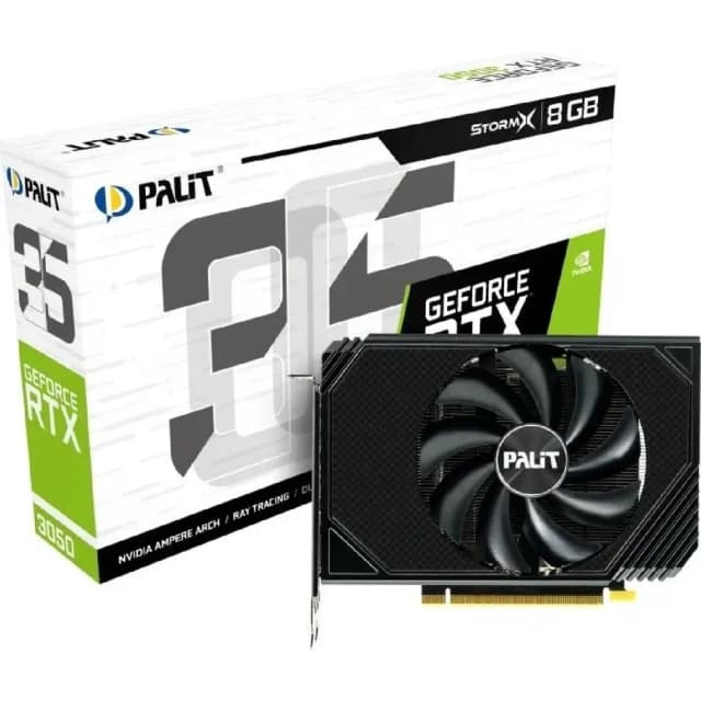 Videokarta Palit - 8GB GeForce RTX3050 StormX GDDR6 128bit 3-DP HDMI