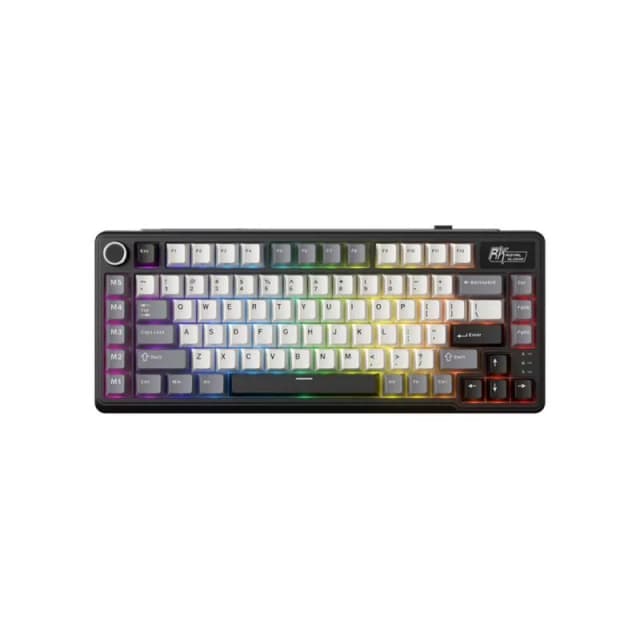 ROYAL KLUDGE L75 Knight Black, Cream Switch, RGB LED, Hot-Swap