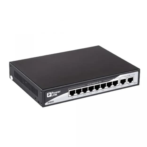 Коммутатор 2E PowerLink SP802G 8xGE PoE+ 2xGE Uplink 120Вт неуправляемый