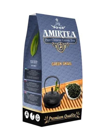 Амир Tea, чай зеленый, В/С, Green Snail, 80 г — АМИРТЕА-651229