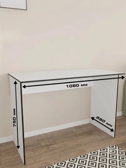 Письменный стол для компьютера 75*108*55 см ALI MEBEL — ALI3939-SHA-МОЛОЧ