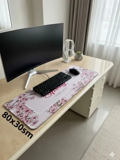 Коврик для мыши, 80 x 30 см, 60 x 30 см — DNEST-KOVMISK-БАГРОВ