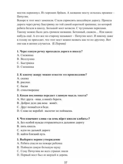 Читательская грамотность, Русский язык и литература, Абдурахманова Шохсанам — RUCENT-CHITGRA