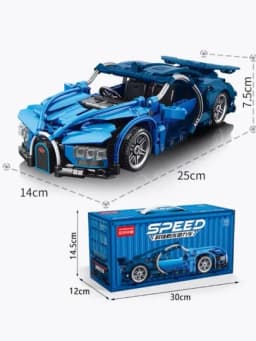 Конструктор Technic Ferrari, Bugatti, Porshe, Lamborghini, мотоцикл, суперкар — PLLEGO-PLLEGO-ГОЛУБ