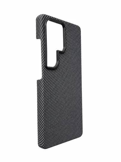 Премиальный карбоновый чехол для Samsung Galaxy S25 Ultra — CASIVO-C047-ЧЕРНСТЕ