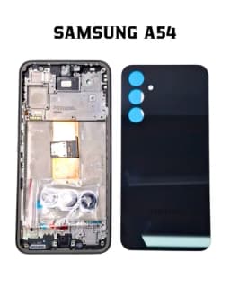 Корпус, рамка, SIM-лоток, кнопки и стекло камеры для Samsung Galaxy A54 комплект — SMTKOPS-SAMSUNGA54KORPUS-ИНДИГО