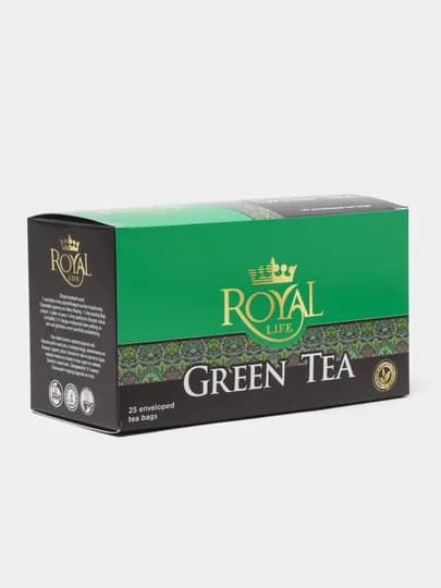 Чай зеленый Royal Life Green, 25 пакетиков — ROYALT-P0D6BAE