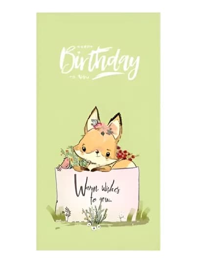 Конверт для денег MESHU "Happy wishes", 85x164мм — JUNLAND-LISDR