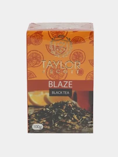 Чай черный Taylor Tea Blaze, со вкусом спелого апельсина, 100 гр — TAYTEA-BLAZE