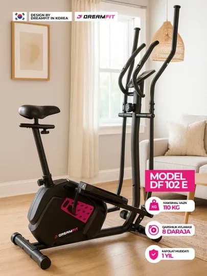 Эллиптический тренажёр Dreamfit — DFSPORT-LIJA102103105-ЧЕРН