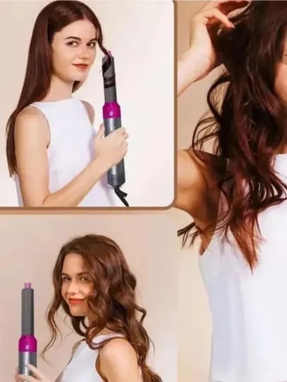 Фен-стайлер, Dyson, 5 в 1, для всех типов волос — LUXEUZB-DYSON-ГОРЧИЧ