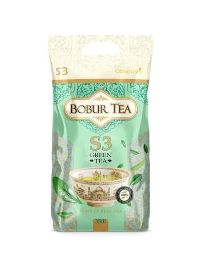 Bobur Tea S3 – Зелёный чай 350 г — BOBURTE-ЧАЙS3