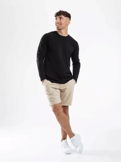 Лонгслив мужской Neo, 100% хлопок — NEOHITS-HIT001-ЧЕРН-4XL
